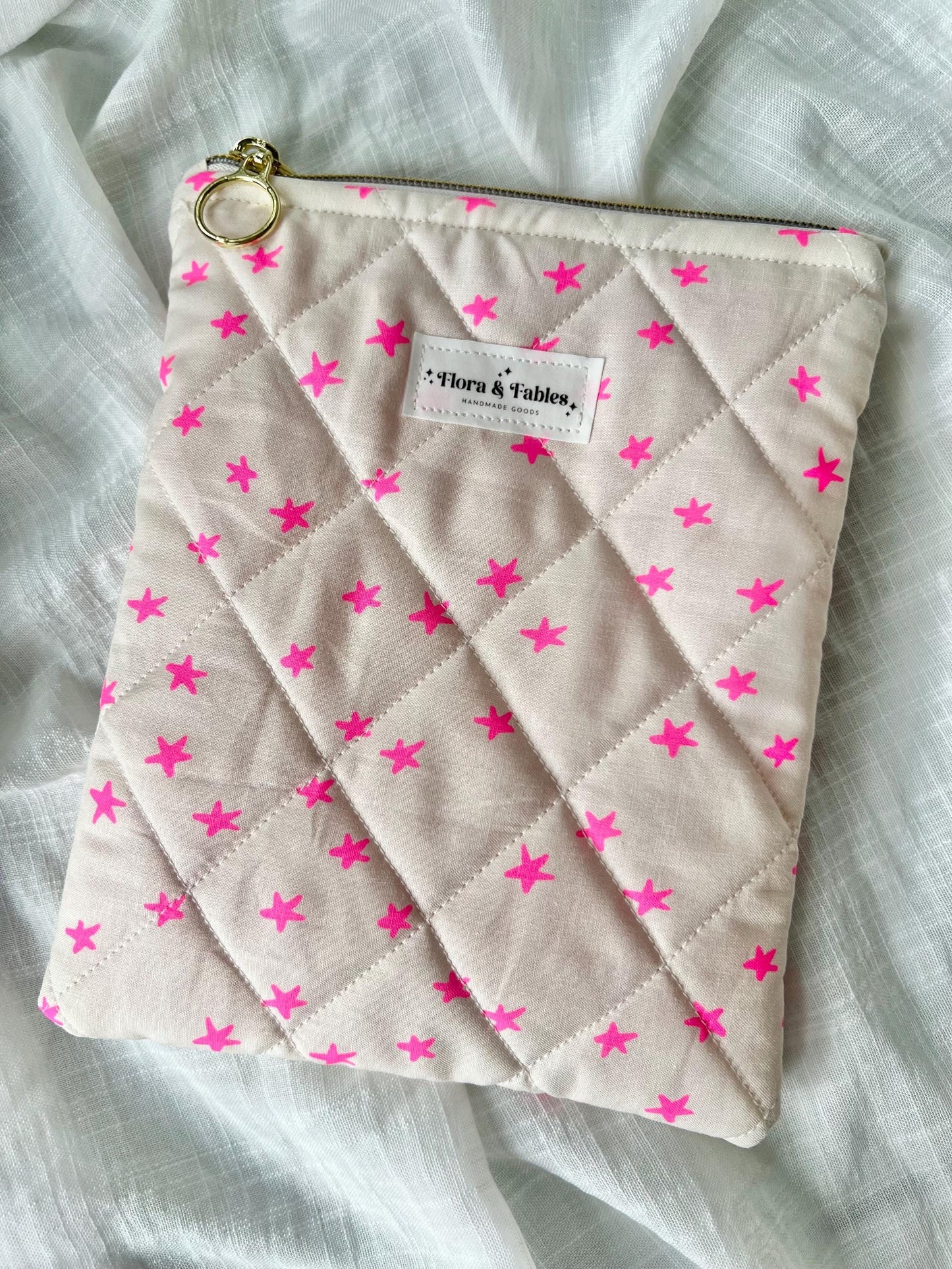 Handmade Zippered Kindle Sleeve Padded E-Reader Case Cover Book Lover Gift Fits kindle 6-Kindle Paperwhite Protective Tablet Pouch