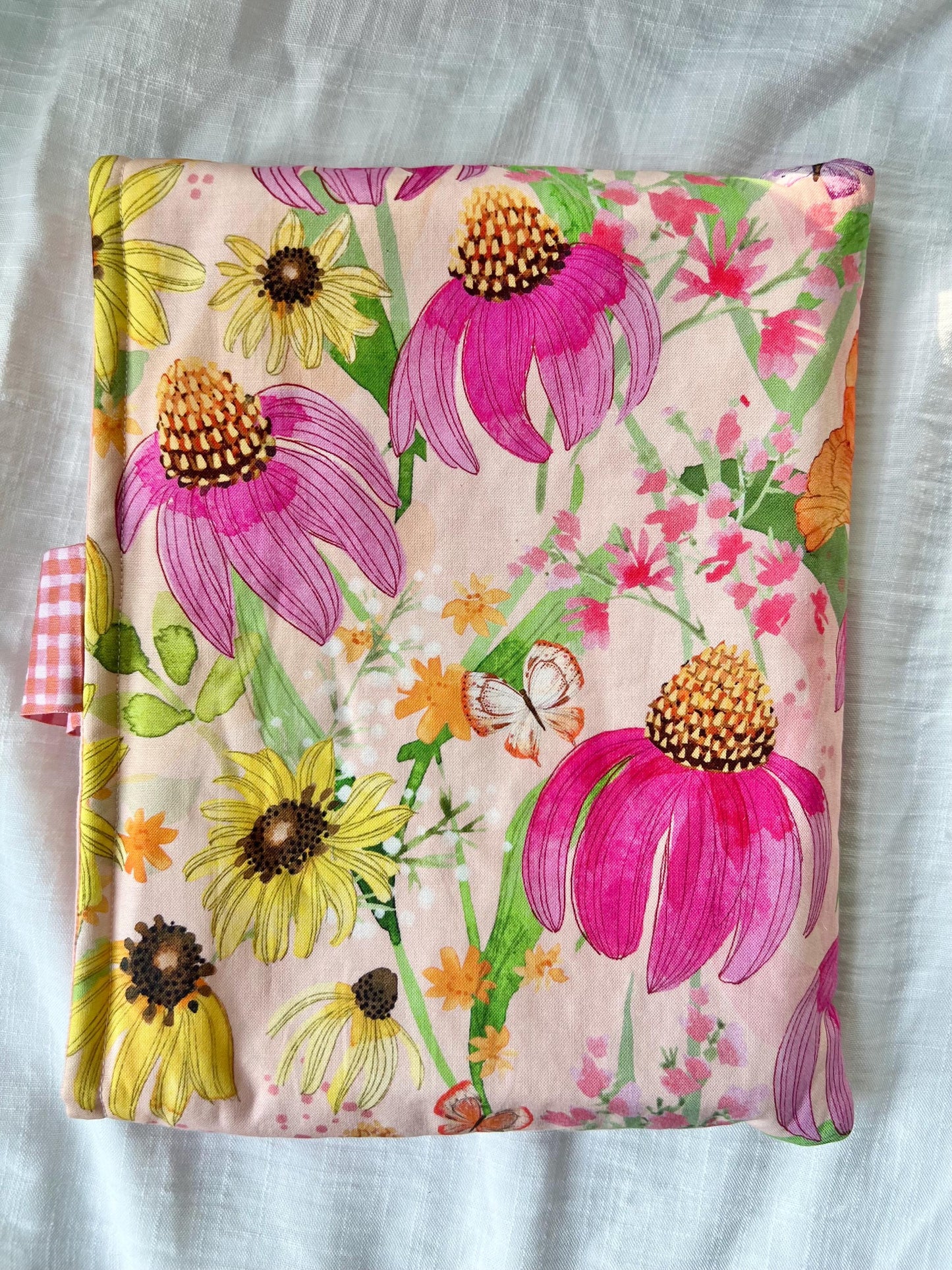 Handmade Bow Book Sleeve- Large