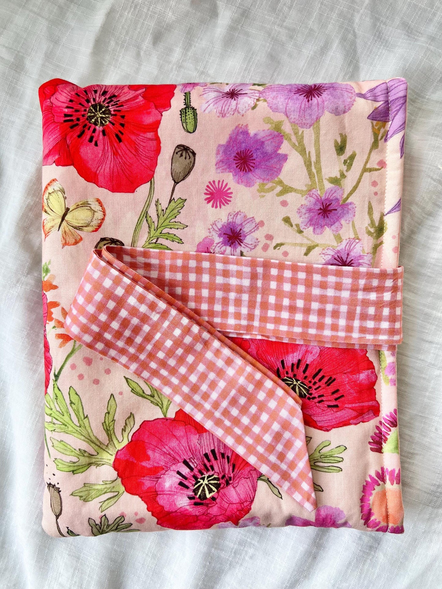 Handmade Bow Book Sleeve- Large