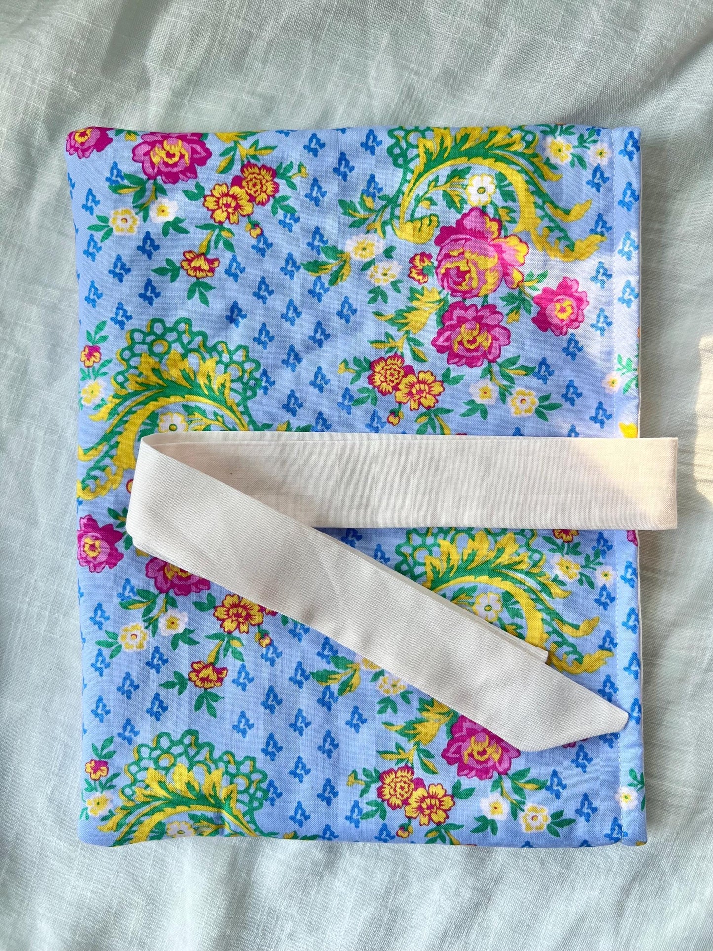 Handmade Bow Book Sleeve- Large