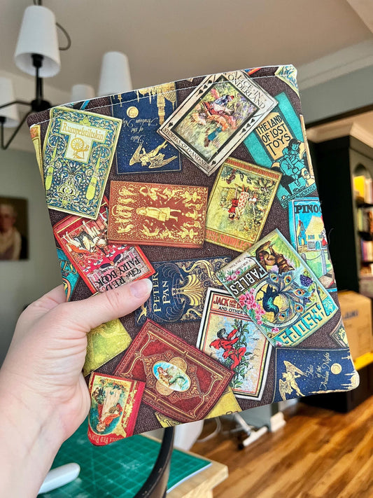 Handmade Book Sleeve- Bookish/ Vintage Books/ Classics