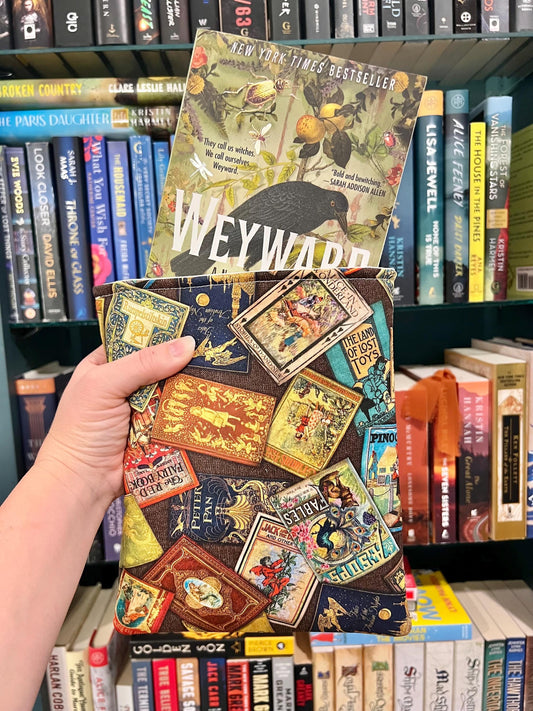 Handmade Book Sleeve- Bookish/ Vintage Books/ Classics